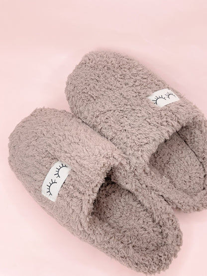 fluffy lash slippers