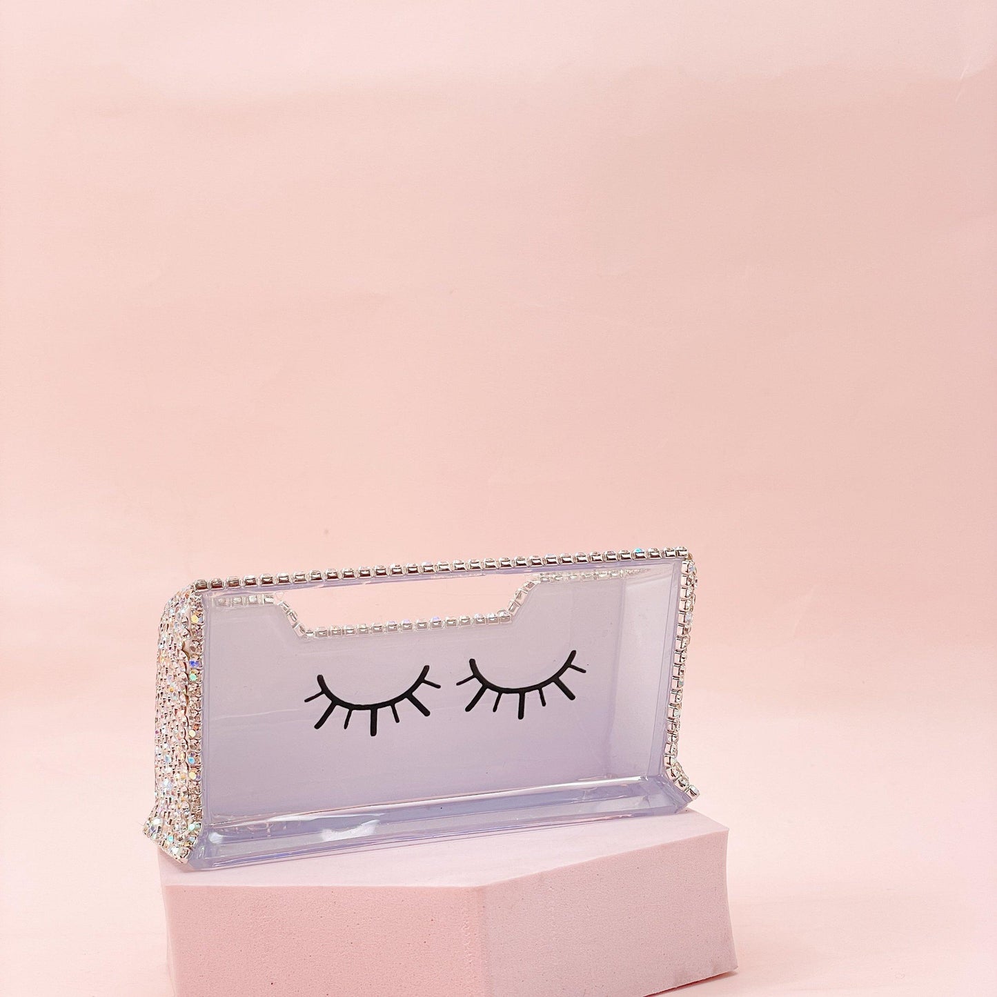 bedazzled business card stand