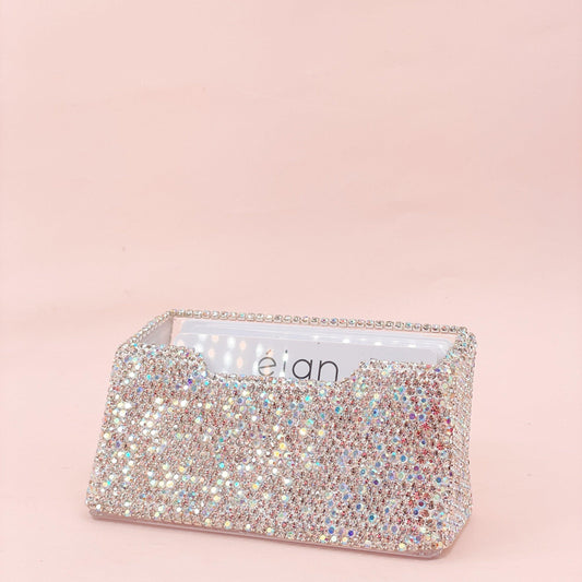 bedazzled business card stand