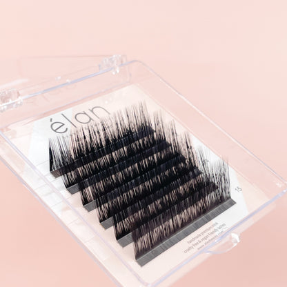 mini L curl tester velvet mink tray