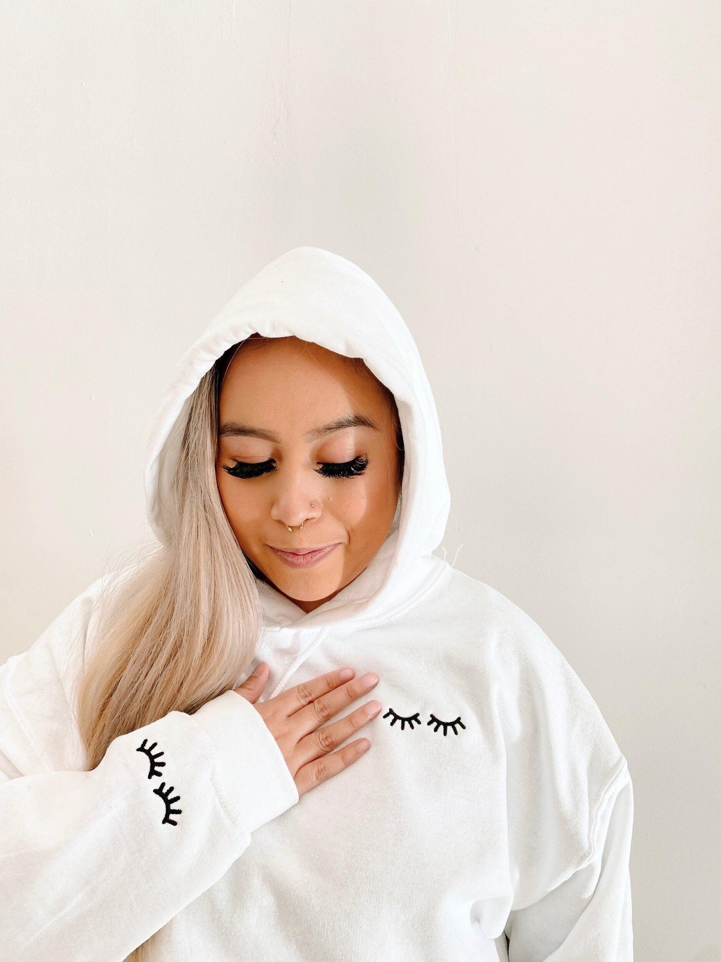 LASH embroidered hoodie