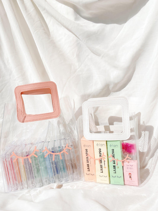clear pvc bag w- big handle