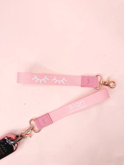 baby pink lash car keychain