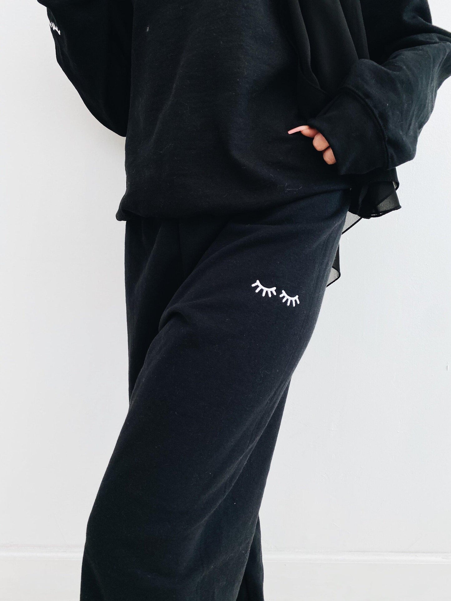 LASH embroidered sweatpants