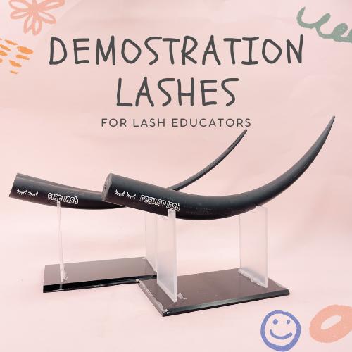 demonstration lashes for lash educators