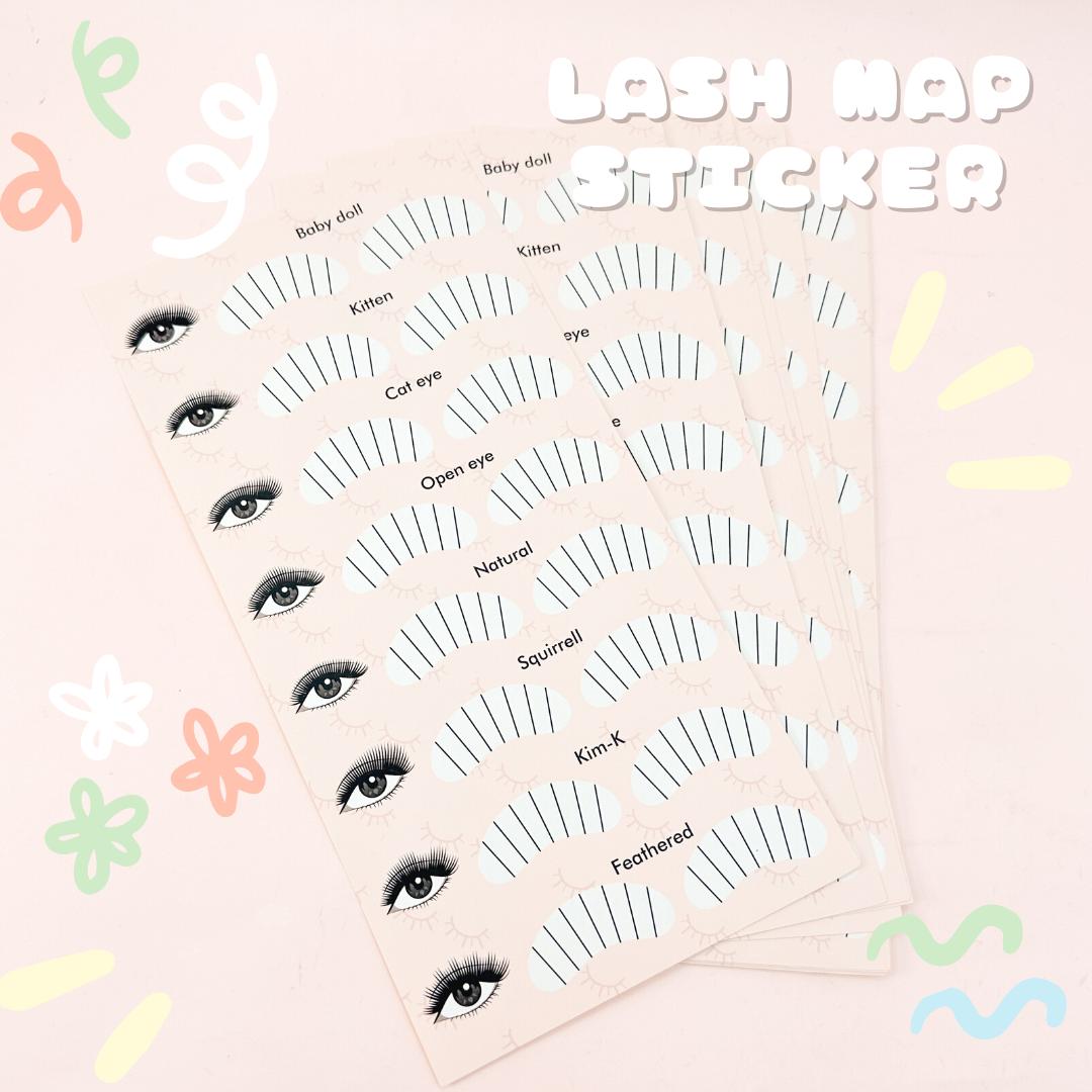 lash map sticker