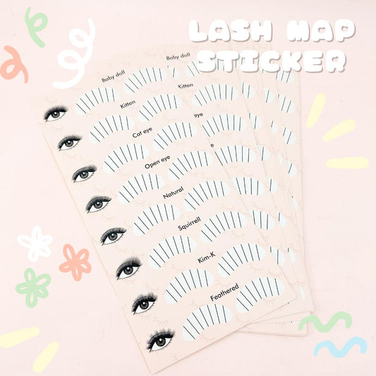 lash map sticker