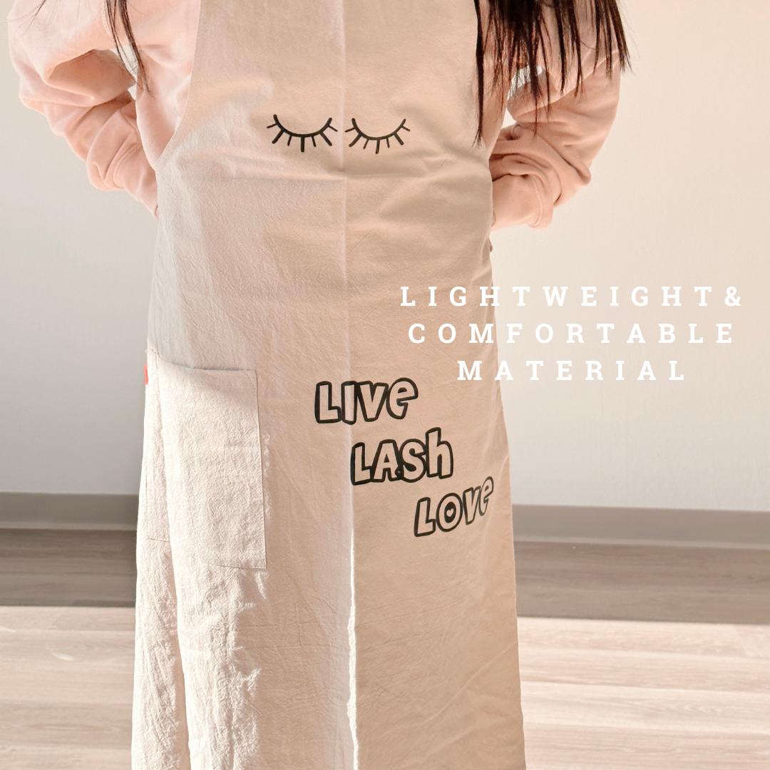 premium LIVE LASH LOVE apron