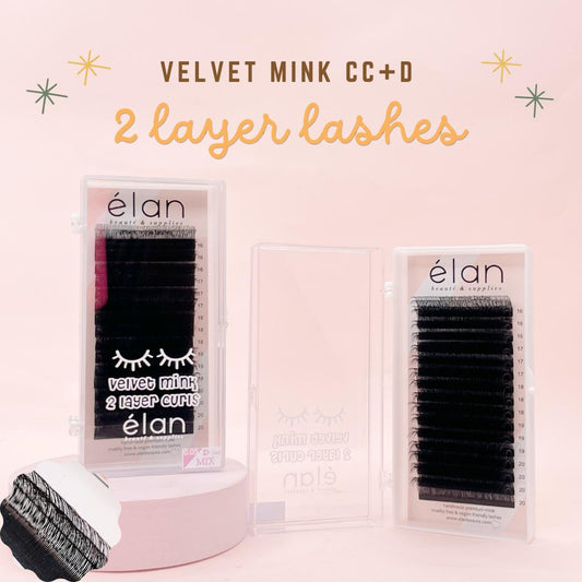 velvet mink 2 layer CC+D black lashes