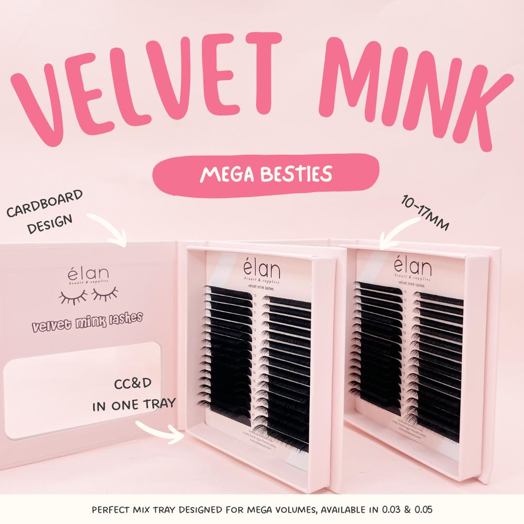 MEGA BESTIES CC+D velvet mink lashes