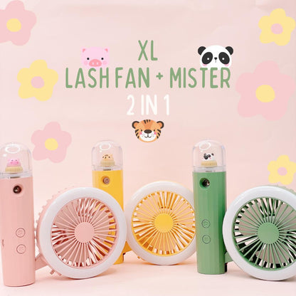XL lash fan+mister 2IN1